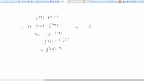 in-exercises-13-22-find-a-formula-for-f-1x-give-the-domain-of-f-1-including-any-restrictions-inherited-from-f-fx3-x-6