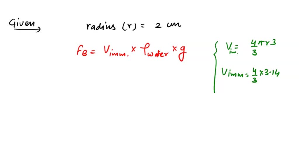SOLVED A metallic sphere of radius 2.0 cm is completely dipped in
