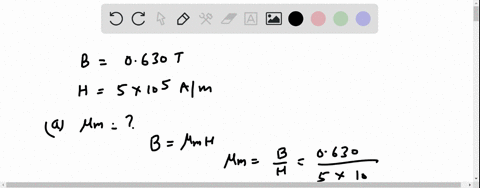 the-magnetic-flux-density-within-a-bar-of-some-material-is-0630-tesla-at-an-h-field-of-5105am-compute-the-following-for-this-material-a-the-magnetic-permeability-and-b-the-magnetic-susceptib-02884
