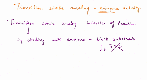 question-7-how-does-transition-state-analog-effect-enzyme-activity-innibits-es-formation-innibits-product-fcrmation-innibits-es-formation-and-product-formation-no-effect-on-es-formation-or-p-48122