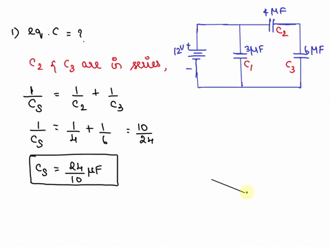 for-the-circuit-below-what-is-the-equivalent-capacitance-what-is-the-charge-on-each-capacitor-40-pf-12-v-30-pf-60-pf-90169