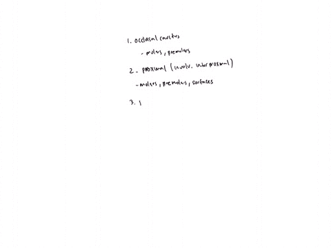 list-the-six-cavity-classifications-and-teeth-that-are-associated-with-each