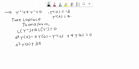 pt-use-the-laplace-transform-to-solve-the-following-initial-value-problem-y-4y-0-y0-3-y0-4-first-using-ylfor-the-laplace-transform-of-ytl-ie-y-lyl-find-the-equation-you-get-by-taking-the-lap-80071