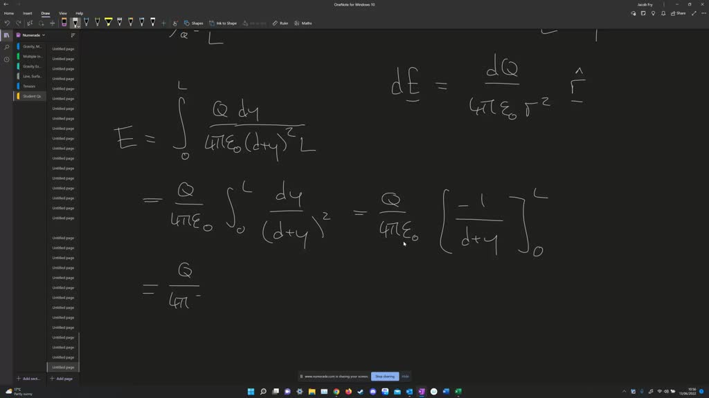 SOLVED 4. (100 points) very thin plastic rod of length L is rubbed with cloth and