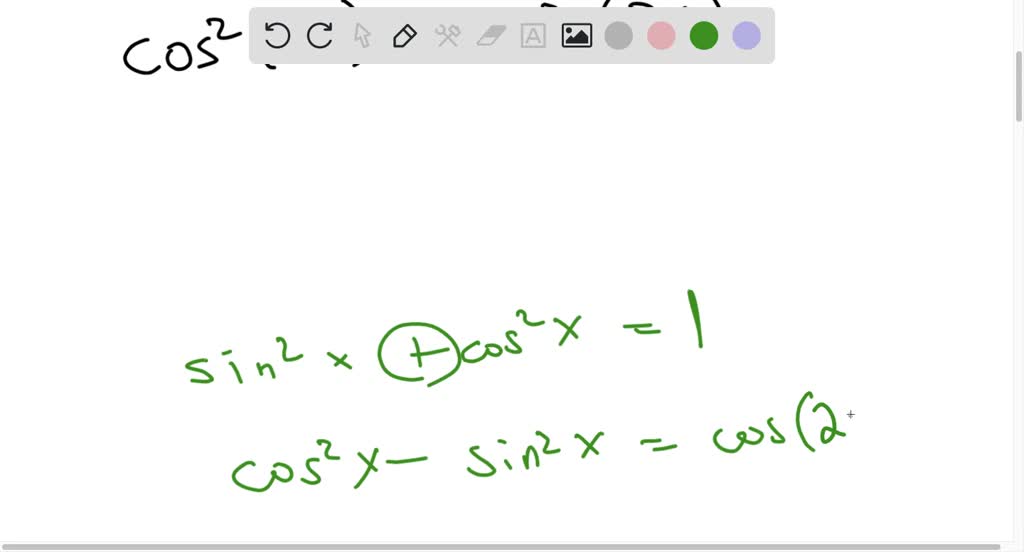 SOLVED 'Use half angle formula to fill in the blanks in the identity