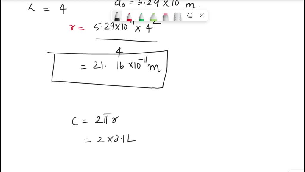 solved-calculate-circumference-diameter-and-area-of-4th-bohr-orbit