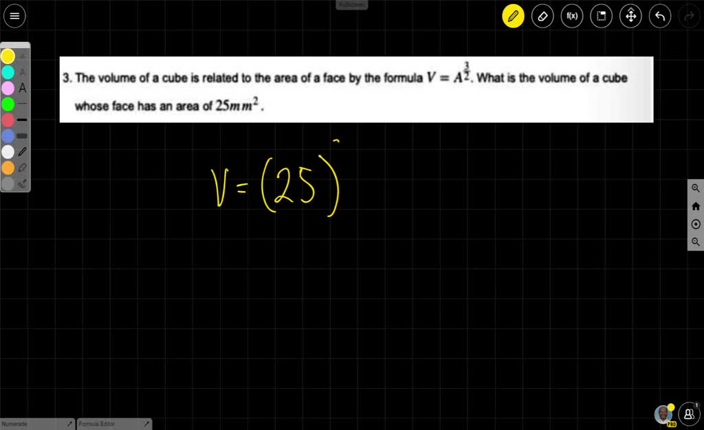 solved-the-volume-of-a-cube-related-to-the-area-of-a-face-by-the