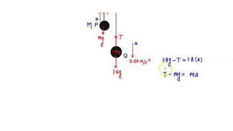 question-b1-a-figure-shows-two-particles-p-and-q-which-are-connected-by-light-inextensible-string-over-a-smooth-pulley-p-has-mass-m-kg-and-q-has-mass-18-kg-the-system-is-released-from-rest-a-60554