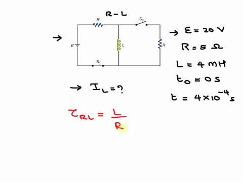 for-the-circuit-shown-below-e-24-v-l52-mh-and-r-3-ohms-after-steady-state-is-reached-with-s1-closed-and-s2-open-s2-is-closed-and-immediately-thereafter-at-t0-s1-is-opened-determine-the-curre-47386