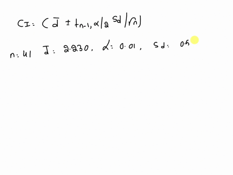 construct-a-confidence-interval-for-the-mean-of-the-paired-differences-for-the-two-populations-using-the-given-information-round-your-answers-to-three-decimal-places-n-41-d-2230-a-001-sd-056-72657