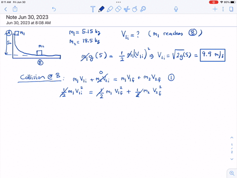 Consider a frictionless track as shown in the figure below a...
