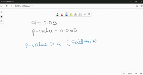 for-a-hypothesis-test-alpha-005-the-computed-p-value-0033-should-h0-be-rejected-reject-h_0-or-fail-to-reject-h_0-what-is-the-correct-conclusion-there-is-not-sufficient-evidence-to-reject-the-null-hypo