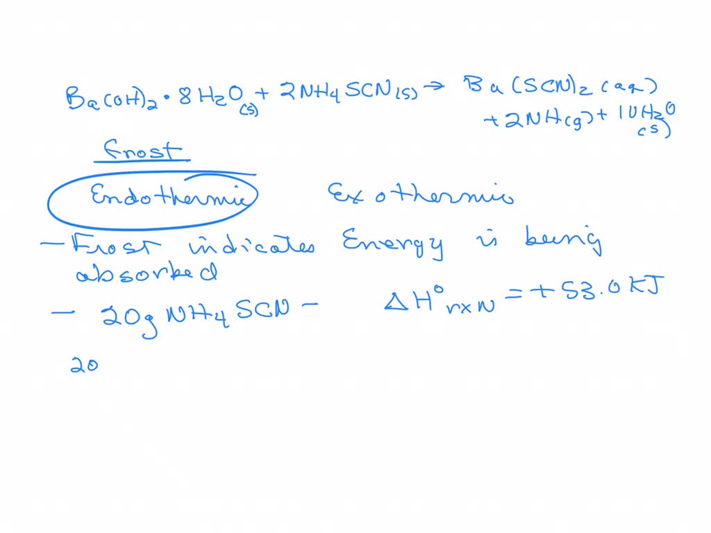 SOLVED When barium hydroxide octahydrate (8 water molecules attached