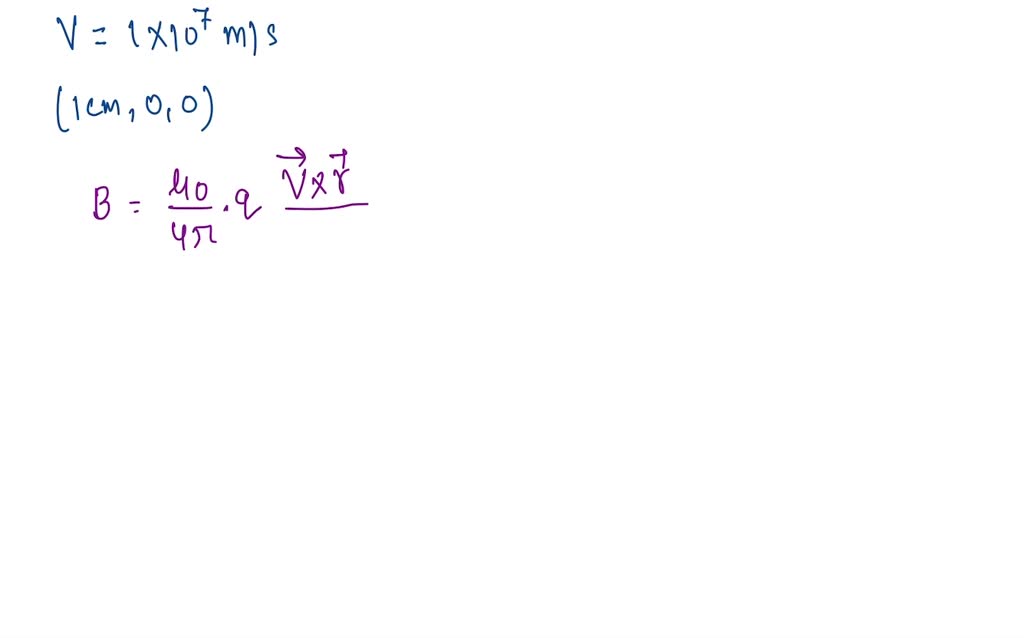 SOLVED: A proton moves along the x-axis with vx = 1.0 Ã— 10^7 m/s. As ...