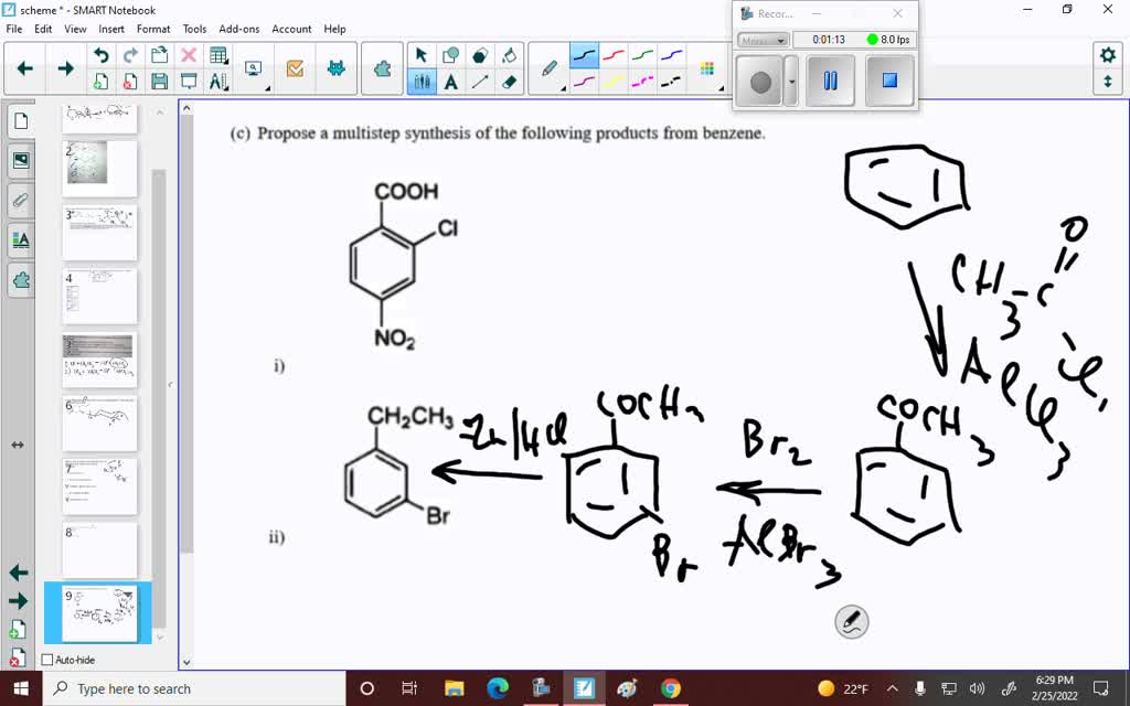 SOLVED: '11) Propose a synthesis for each ofthe following compounds ...