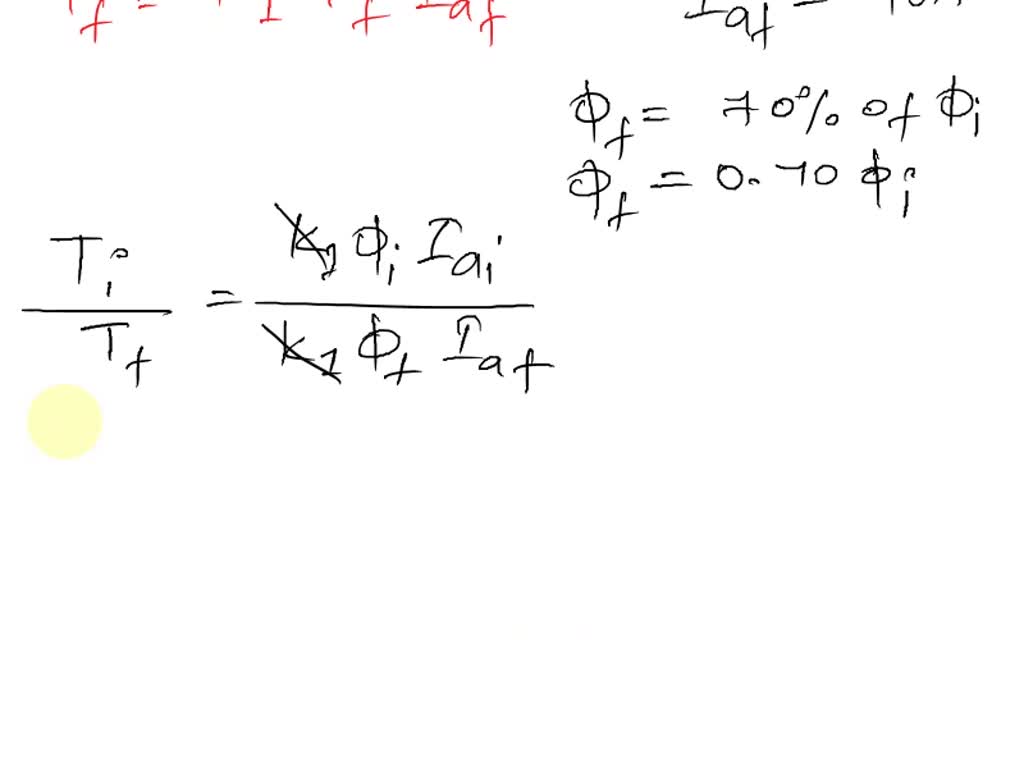 The armature current of a series motor is 60 A when on fullload. If