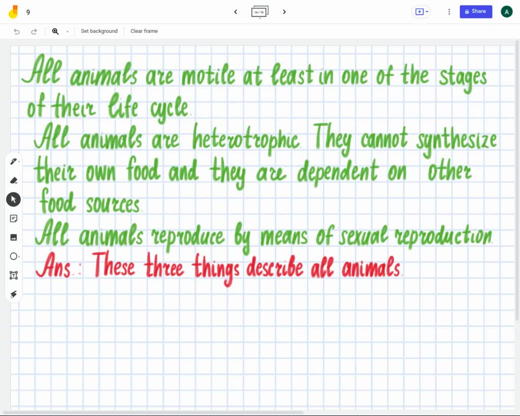 SOLVED: Question 14 2 pts Which of the following does not describe all  animals? Motile These three things describe all animals Sexual reproduction  Heterotrophic