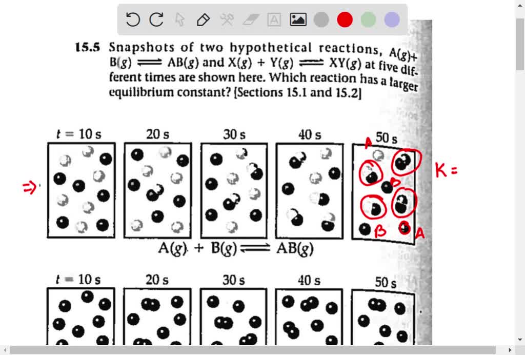 Solved llll the reaction has a value of K greater than 1 at