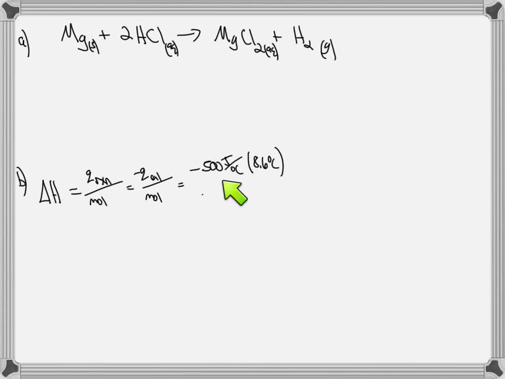SOLVED When 0.20g of magnesium ribbon was reacted with an excess of
