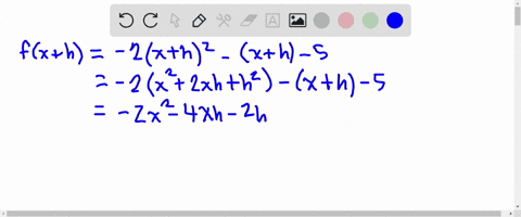 h-fx-h0-for-the-given-function-find-and-simplify-the-difference-quotient-fx-2x2-_-x-5-fx-h-fx-simplify-your-answer-46692