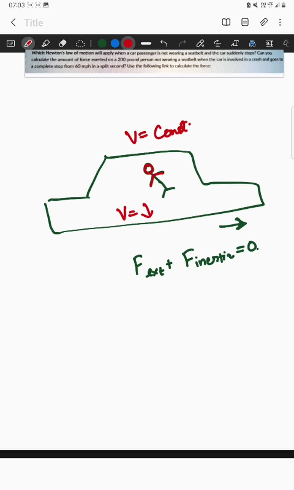 SOLVED Which Newton's law motion will apply when passenger nol Larne