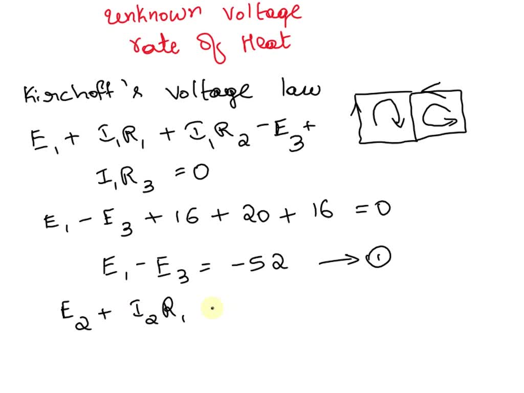 SOLVED: 1, Consider The Circuit Below. (a) Calculate The Two Unknown ...