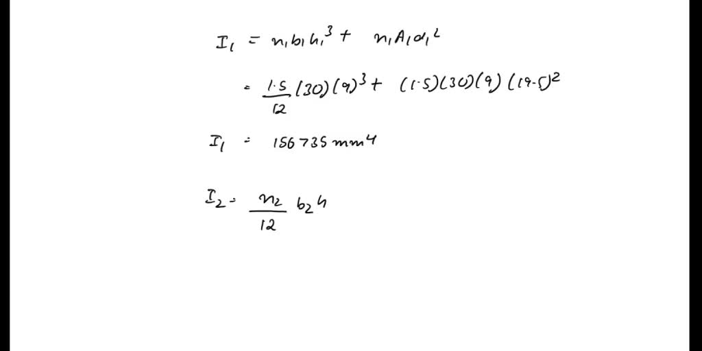 SOLVED: A bar having the cross section shown has been formed by ...