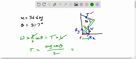 what-is-the-horizontal-component-of-the-force-exerted-by-the-hinge-on-the-beam-use-the-to-the-right-as-for-the-horizontal-direction-what-is-the-magnitude-of-the-force-that-the-beam-exerts-on-the-hinge