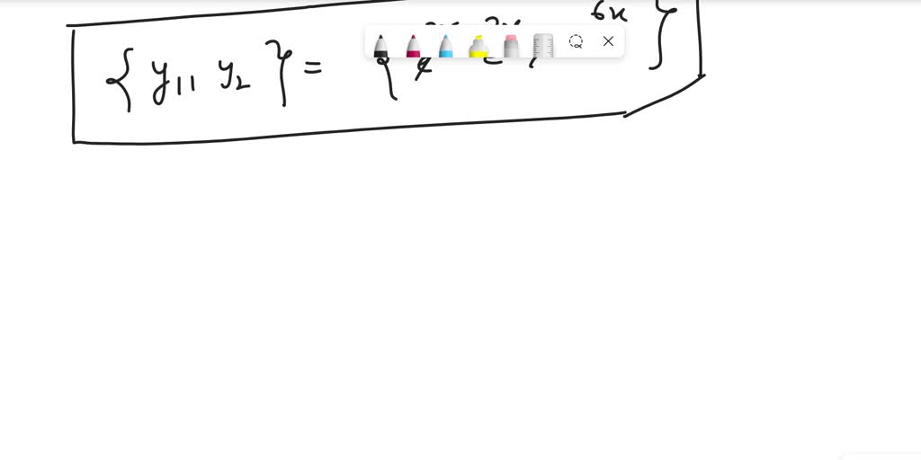 SOLVED: The differential equation ay” + cy' + dy = 0 has solution y ...