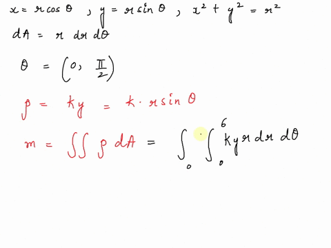 a-lamina-is-the-part-of-the-disk-x2-y2-4-in-the-first-quadrant-find-its-center-of-mass-if-the-density-at-any-point-is-proportional-to-its-distance-from-the-x-axis-do-all-integration-by-hand-28531
