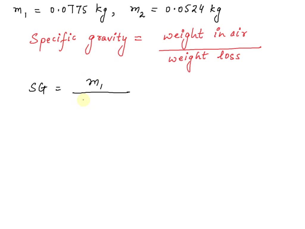 An object that sinks in water has a mass in air of 0.0775 kg: Its ...