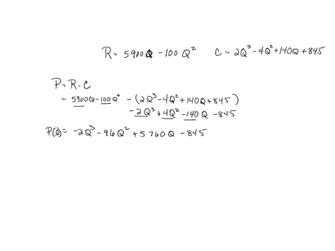 consider-the-following-total-revenue-and-total-cost-function-tr-5900q-10q2-tc-2q3-4q2-140q-845-i-formulate-the-profit-function-ii-find-the-profit-maximizing-level-of-output-iii-what-is-the-m-24348