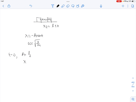 a-system-is-composed-of-two-blocks-of-mass-m1-and-m2-connected-by-a-massless-spring-with-spring-constant-k-the-blocks-slide-on-a-frictionless-plane-the-unstretched-length-of-the-spring-is-l-30678