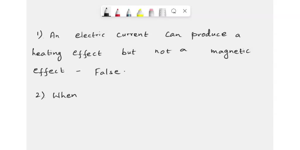 An electric deals current can produce