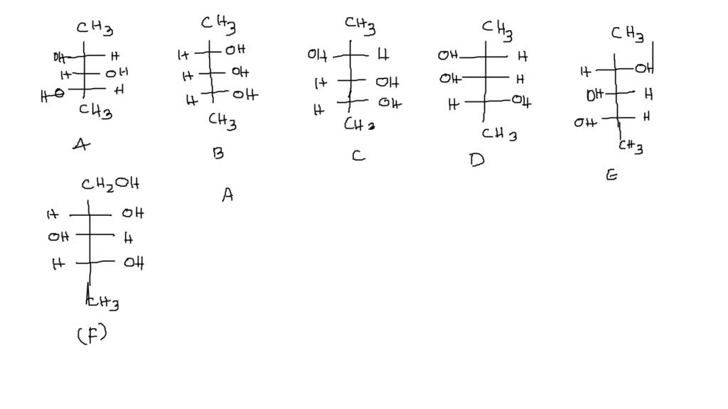 SOLVED: Match the following designations for pairs of molecules ...