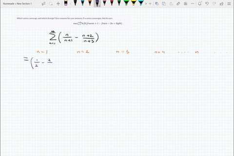which-series-converge-and-which-diverge-give-reasons-for-your-answers-if-a-series-converges-find-41-58813