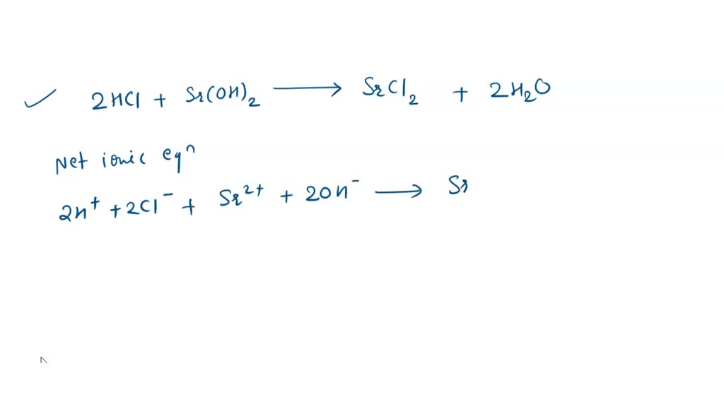 Solved Write The Balanced Molecular Equation And Net Ionic Equation