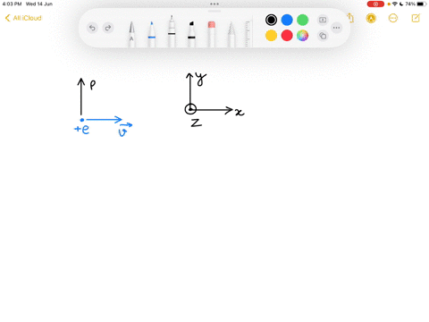 a-proton-is-travelling-along-the-positive-x-axis-and-there-is-a-magnetic-field-pointing-along-the-positive-y-axis-using-the-diagram-which-direction-is-the-magnetic-force-on-the-proton-at-tha-53322