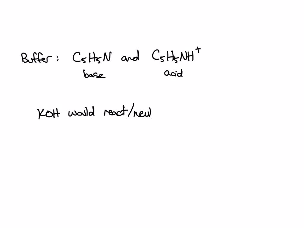 SOLVED In A C5H5N C5H5NHCl Buffer System What Species Would React If solved-in-a-c5h5n-c5h5nhcl-buffer-system-what-species-would-react-if
