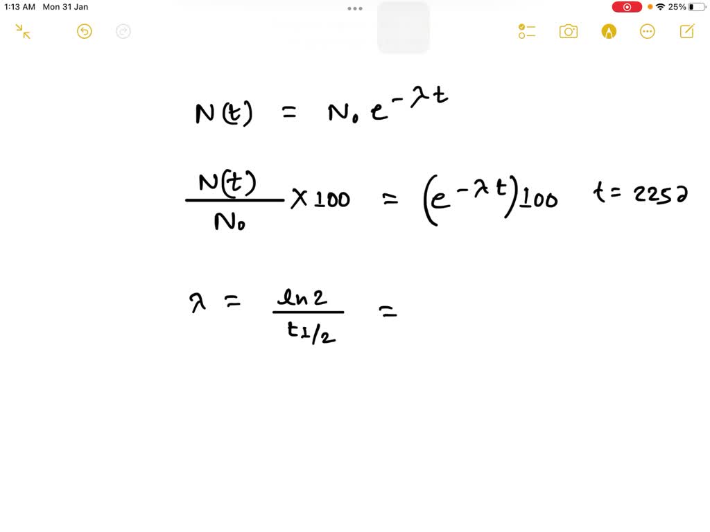 SOLVED If 170. g of a radioactive iron 59Fe is received in the