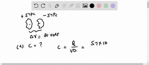 the-two-metal-objects-in-the-figure-have-net-charges-of-57-pc-and-57-pc-which-result-in-a-21-v-potential-difference-between-them-a-what-is-the-capacitance-of-the-system-b-if-the-charges-are-31203