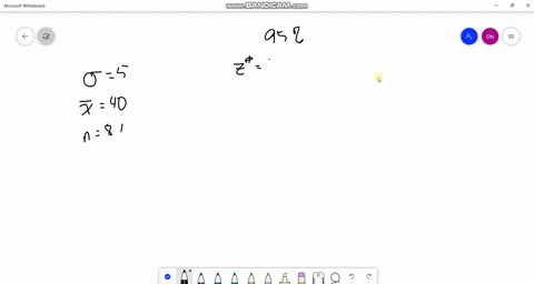 1-a-sample-of-81-observations-is-taken-from-a-normal-population-with-a-standard-deviation-of-5-the-sample-mean-is-40-determine-the-95-confidence-interval-for-the-population-mean-2-the-us-dai-85834