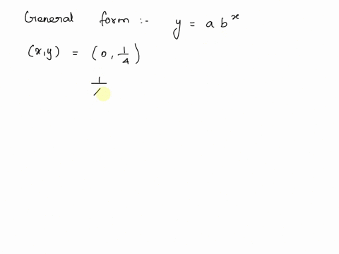the-table-of-ordered-pairs-xy-gives-an-exponential-function-write-an-equation-for-the-function-x-y-1-32-1-1-4-0-1-2-2-16-54234