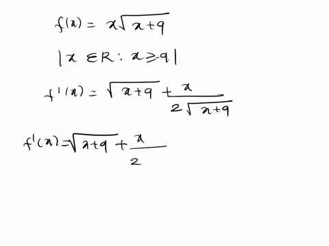 77-points-let-f-x-xvx-9-give-the-domain-of-the-function-determine-the-intervals-where-the-graph-of-the-given-function-is-concave-up-and-concave-down-identify-the-inflection-points-14234