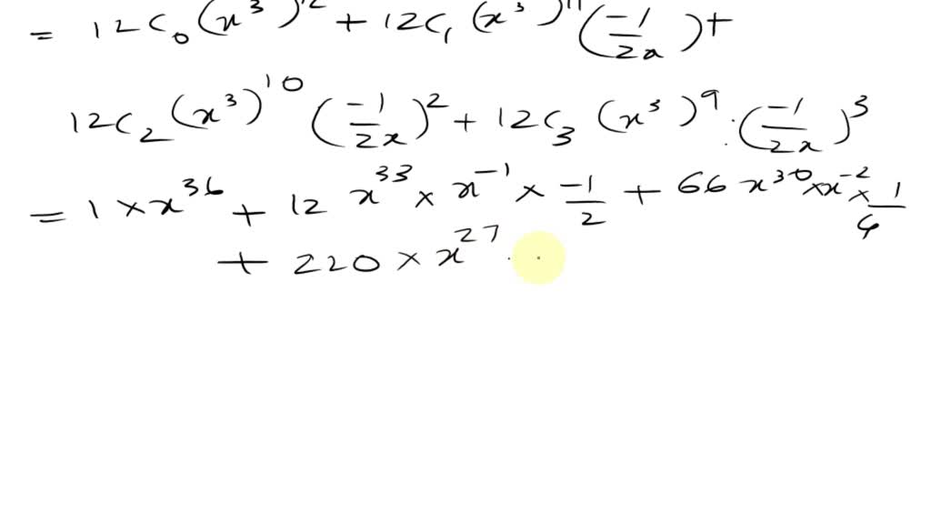 SOLVED: 3 For the binomial expansion, in descending powers of x, of a ...