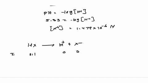consider-a-weak-acid-hx-if-a-010-m-solution-of-hx-has-a-ph-of-583-at-25-c-what-is-g-for-the-acids-dissociation-51163