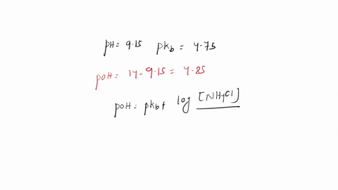 what-is-the-mole-ratio-of-ammonia-with-a-pkb-of-475-to-ammonium-chloride-in-a-buffer-with-a-ph-of-915-85887