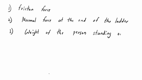 a-person-with-mass-m-stands-on-a-ladder-of-mass-m-that-leans-against-a-frictionless-vertical-wall-and-makes-an-angle-of-53-measured-from-the-horizontal-the-ladder-does-not-slip-on-the-horizo-92041
