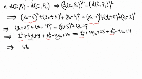 q7-find-the-equation-of-the-sphere-which-passes-through-the-points-1-341-521-30-and-whose-center-is-on-the-plane-xyz0