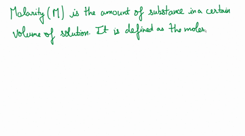 what-is-molarity